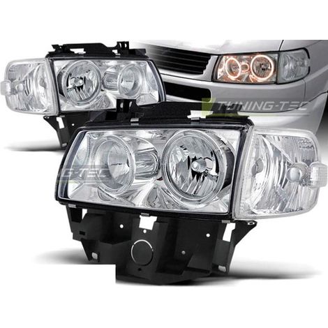Paire de feux phares VW T4 Bus 96-03 angel eyes chrome-27362062 (1/2)