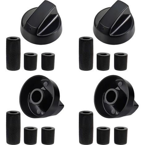 Universal Black Control Knob for Ovens, Cookers and Hobs (Pack of 4) (1/5)