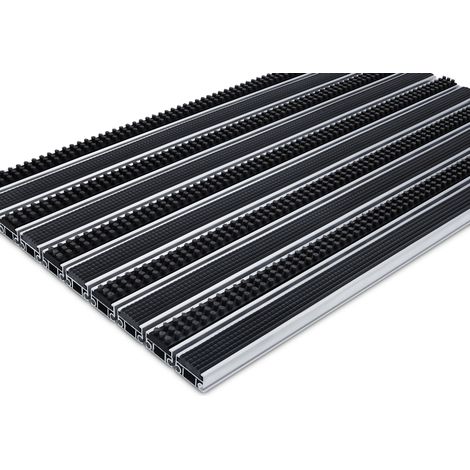 Felpudo con sistema de cepillo de goma y aluminio CS22 80x50 (1/5)