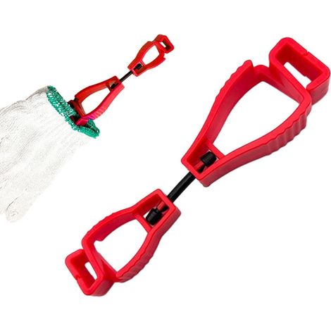 Clips porte-gants Attrape-garde de gants multifonctionnel avec double clips Pinces à gants pour ouvriers du bâtiment, à accrocher sur une tige, un crochet ou un support dans votre (1/5)