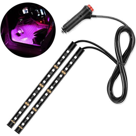 Bandes lumineuses LED pour voitures avec port USB, éclairage d'ambiance décoratif au sol, pièce détachée pour voiture (1/5)