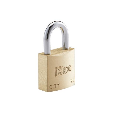 CITY BY ISEO LUCCHETTO OTT RETTANGOLARE 20 MM- ISEO SERRATURE- 10,0 pz