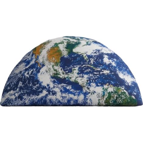 Cuscino a rullo oblungo con motivo 3D Terra (1/5)