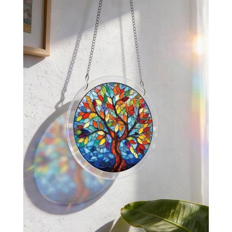 Décoration murale, Puzzle acrylique attrape-soleil - cadeau créatif pour maman, femmes, épouse, sœurs, tante(7,4 in) (1/5)