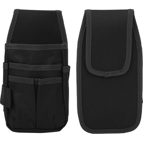 Sac à outils multifonctionnel, pochette de rangement pour quincaillerie (noir) (1/5)