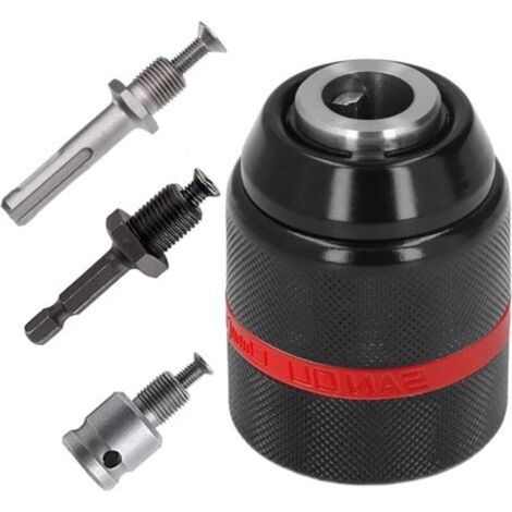 Adattatore per mandrino autoserrante per trapani e cacciaviti – 1/2" (13 mm), filettatura 20 UNF, compatibile universalmente, acciaio temprato