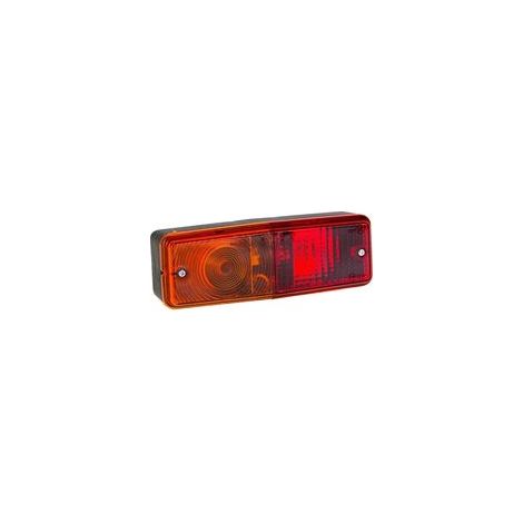 Feu arrière rectangulaire 3 fonctions – Feu rouge, stop, clignotant – Dimensions 200 mm x 65 mm x 60 mm – Entraxe 90 mm (1/3)