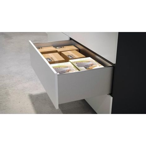 Paroi arrière recoupable avantech you - Décor : Argent - Hauteur : 101 mm - HETTICH (1/4)