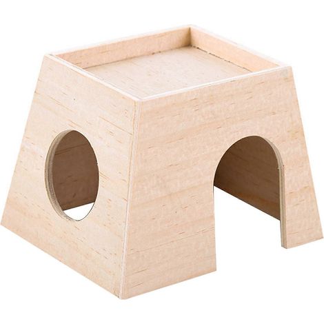 Maison en Bois pour Hamster Nain sans Fond - Cachette pour Petits Animaux