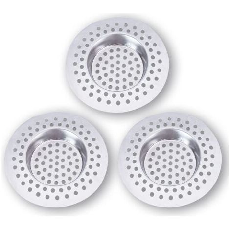 Pair Filtre Evier Cuisine INOX (Lot de 3) Grille Evier Cuisine,Accessoire Cuisine,Salle de Bain, Cuisine