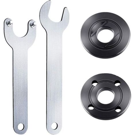 4 Pièces Clés D'angle pour Meuleuse, Clé à Bride pour Meuleuse D'angle, Kit D'écrous à Bride, Clé À Molette Pour Meuleuse Accessoires Meuleuses D'Angle pour Plusieurs Modèles Meuleuses D'angle (1/5)