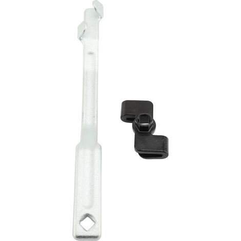 Barre d'extension de clé extrémité ouverte avec adaptateur pour 1/2 pouce entraînement et 21mm hex argent (1/2)