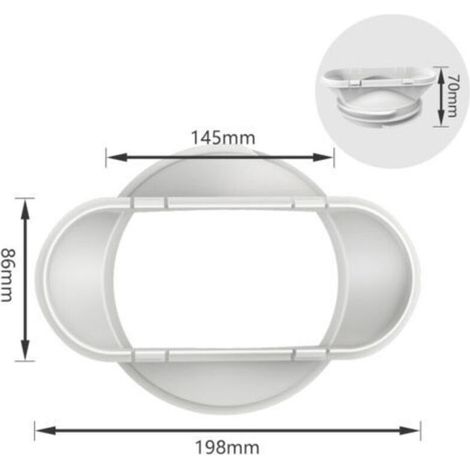 Gaine flexible pour climatiseur mobile – Raccord plat 130/150 mm – Compatible avec la plupart des modèles – Installation facile, étanche et résistante à la chaleur (1/4)
