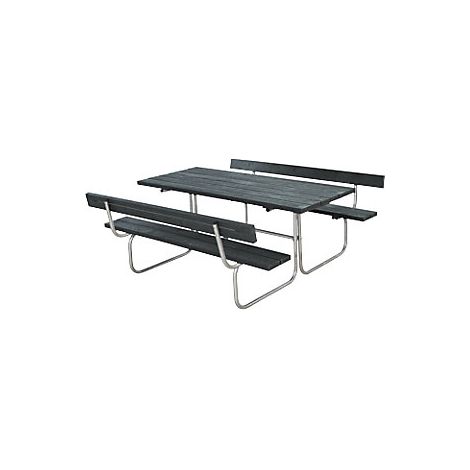 Banco para grupos de 6 personas  L x P 1770 x 1840 mm  tablones (1/2)