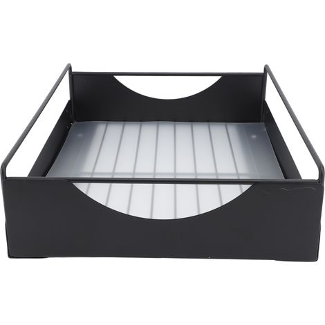 Organisateur d'armoire extractible en acier au carbone, étagères de garde-manger coulissantes lisses et silencieuses pour salle de bain, armoire, noir L 302x401x115mm (1/5)