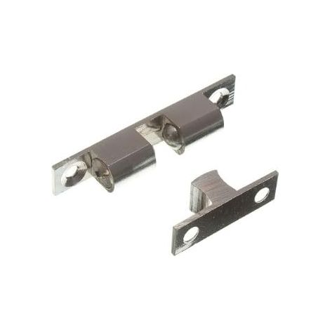 1 loquet de placard à double boule en acier inoxydable chromé de 60 mm : sûr et élégant (1/2)