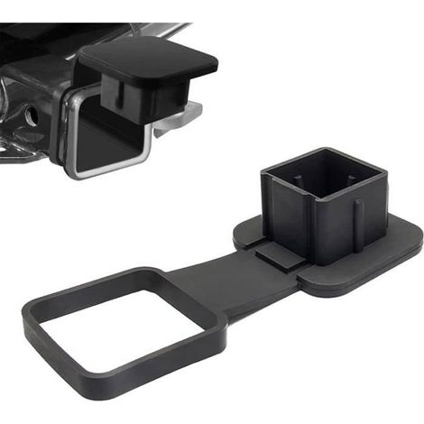 Capuchon Attelage Remorque 2 Pouces ABS, Bouchon Protection Tube Récepteur pour Voiture et Camion (1/4)