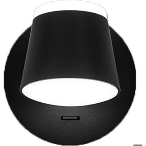Lampe de chevet noire, appliques murales pour chambre, applique murale LED, applique murale d'escalier intérieure, interrupteur de tête de lit (1/5)