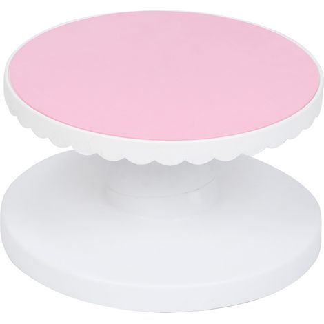 Drehbarer Tortenständer mit rutschfester Basis, ideal zum Dekorieren von Torten und Backen (Drehtellerdurchmesser 23 cm) (1/5)