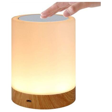 Veilleuse, lumière LED tactile multicolore, télécommande Rechargeable par USB, lumière Portable pour la maison, la chambre à coucher et le salon (1/5)