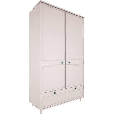 Armadio 2 ante 1 cassetto Gabriel beige 197cm
