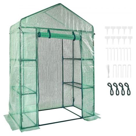 Serre de Jardin 141x74 5x205 cm Tente Abri de Plantes avec (1/5)