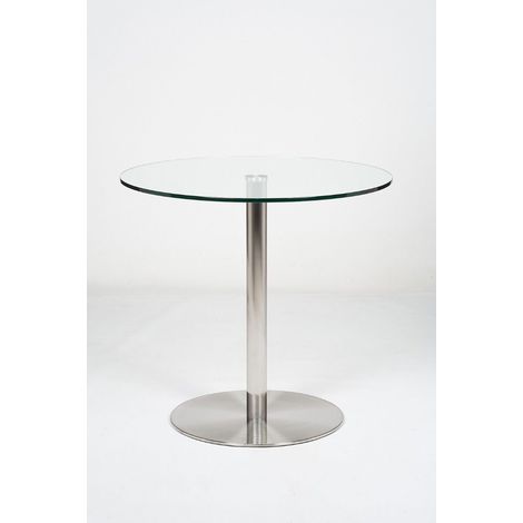 Target 80cm Small Round Glass Dining Table (1/5)