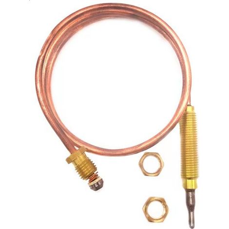 2-teiliges Universal-Thermoelement 600 mm, Ersatz-Thermoelement-Kit-Adapter für Gasöfen, Induktionsherde, Gasherde, Heizungen (1/5)