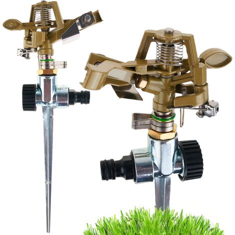 TG77627 Pulsierender Gartensprenger, für den Garten, Metall, zum Bewässern, Sprühgerät