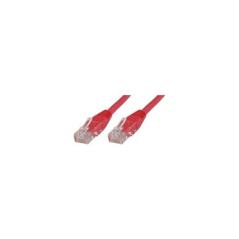 MicroConnect U/UTP CAT5e 0,5 m rotes PVC (1/4)