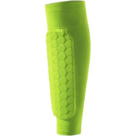 Manchons de compression pour mollets adultes avec protège-tibias pour l'entraînement sportif, le cyclisme et le basketball - Genouillères de protection (1/5)