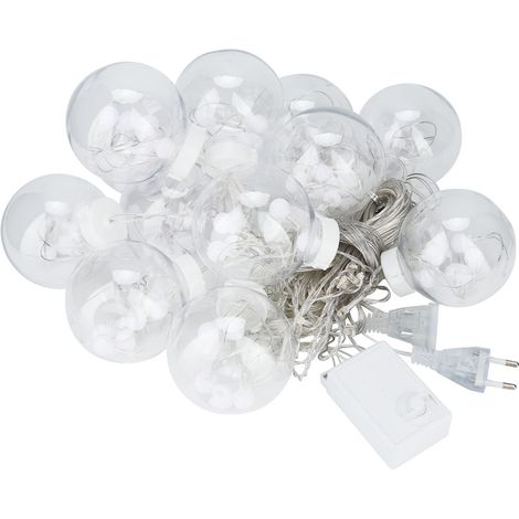 Guirlande Lumineuse à Boules Étanche - 220 V - 8 Modes de Fonctionnement - Pour Décoration Intérieure Fenêtre Rideau Noël