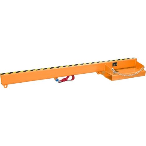 Bauer Südlohn Bras de levage LA 2400-5,0, peint, orange jaune