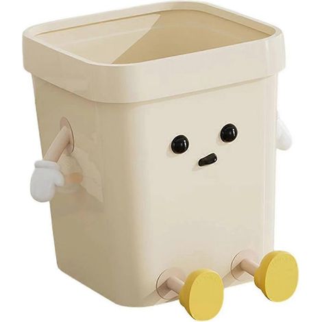 Poubelle originale et mignonne pour la maison, salle de bain, sous le bureau, salon, bureau L (1/5)