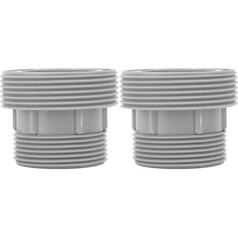 Adaptateur de tuyau de piscine universel en plastique avec joints de connexion pour pompe de filtration Intex 4560 et 58254 (lot de 2) (1/5)
