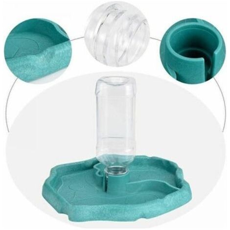 1PC Turtle Water Fountain - 2-in-1 Feeder - Spill-Proof - Blue - Automatic Reptile Feeder (1/3)