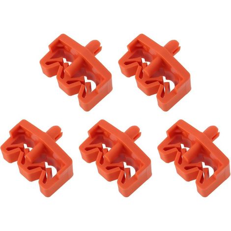 Satz mit 5 Bremsseilklemmen für Autos, Befestigungsclips für Bremsleitungen und Wasserschläuche, 6,6 x 5 x 34 mm (1/5)