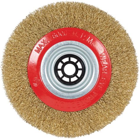 Disco originale Einhell come accessorio per smerigliatrice doppia (Ø 150 mm, adatto per smerigliatrice doppia Einhell TC-BG 150 B, fili metallici in acciaio)
