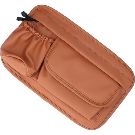 Sac de rangement étanche en similicuir marron avec fermeture éclair organisateur pour Vespa GTS 300 GTS LX LXV (1/5)