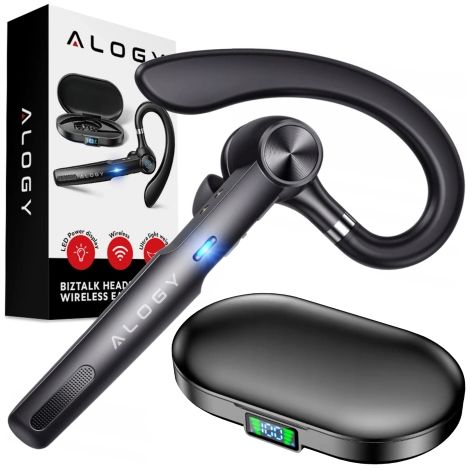 Auriculares inalámbricos Bluetooth G1 Alogy con estuche de carga (negro) (1/4)