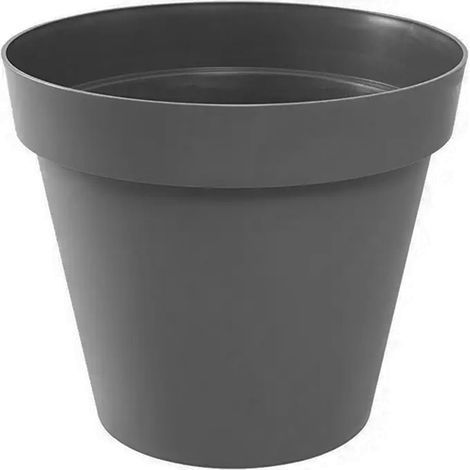 Pot de fleur Toscane POP Ø25x20,6 cm rond 6L - Gris anthracite (1/2)