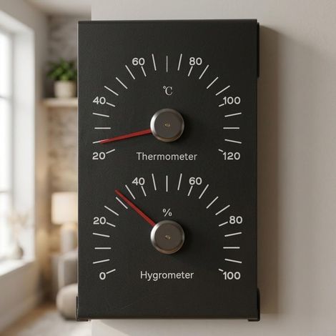 Thermo-hygromètre sauna, pour hammam, cabine vapeur et maison (1/5)