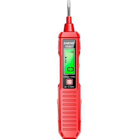 Detector de voltaje digital VD807, detección de voltaje CA de 12 a 300 V, con detección NCV-KISTO.