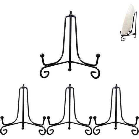 Filiyano – support photo en métal – lot x4 - égouttoir à assiettes - porte-assiettes - égouttoir à assiettes en fer - présentoir à assiettes - support (1/5)