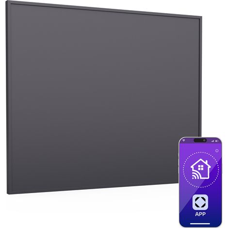 Klarstein Smarte WLAN-Infrarotheizung Deckenmontage 60x60 cm 360 W - IoT Heizstrahler Mit Aluminium-Rahmen, Einfache Installation, Schnelle & Leise Heizung Per App Steuerbar (1/5)