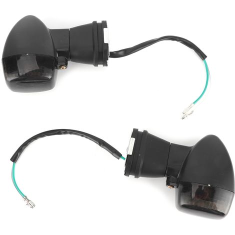 2 Stück Motorrad-Blinker, gelbes Licht, schwarze Linse, passend für Kawasaki ZX600 Ninja ZX-6R