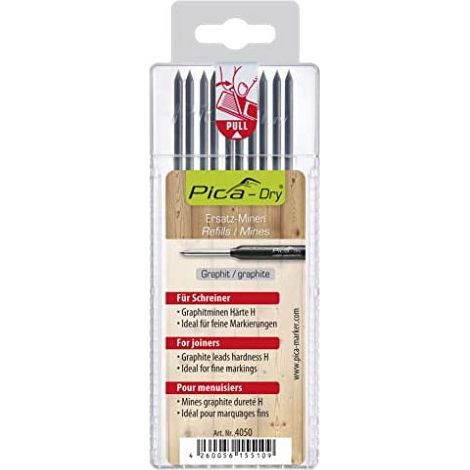 Pica PICA DRY Minen Graphit H 2,8 mm x 125 mm Pack 10