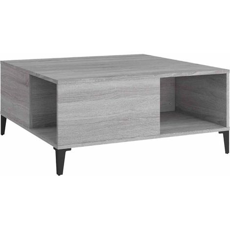 Maison Exclusive - Tavolino Salotto Grigio Sonoma 80x80x36,5 cm Legno Multistrato