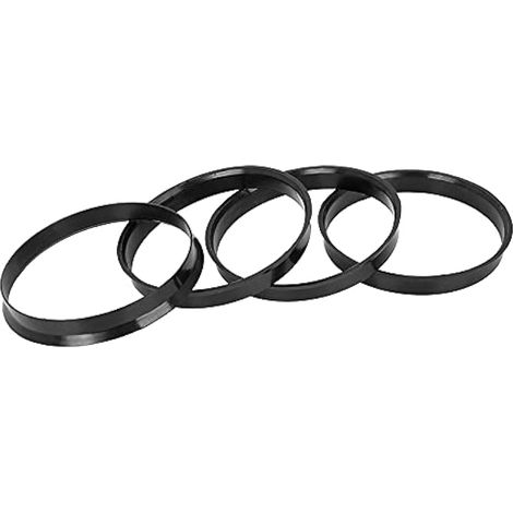 4 anneaux centraux en plastique noir, 74,1 mm à 72,6 mm (1/3)