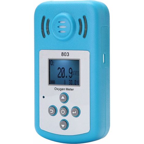 Tragbarer Sauerstoffkonzentrationsdetektor (O2) mit LCD-Display und Ton- und Lichtalarm (1/5)